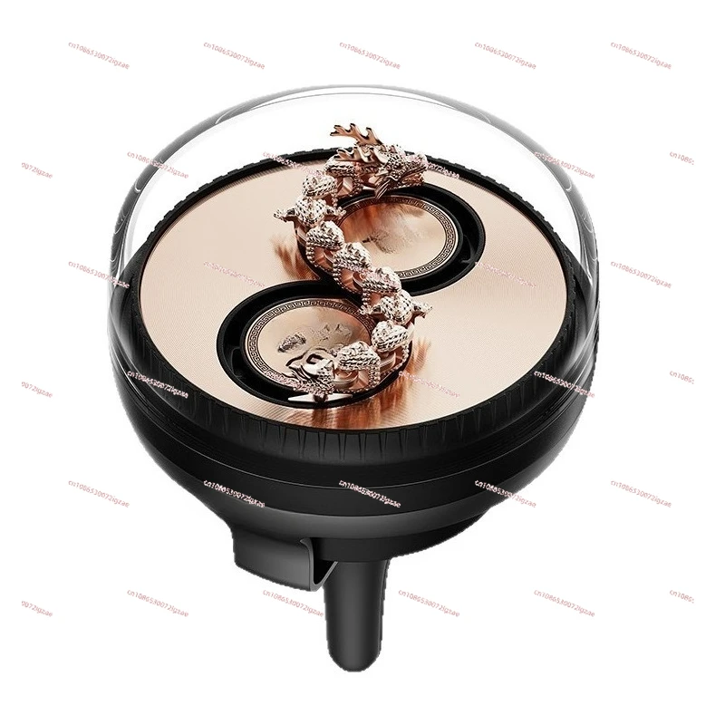 

High-end Car Air Conditioner Vent Car Fragrance Dragon Traveling the World Dynamic Wind Energy Rotating Perfume Ornament