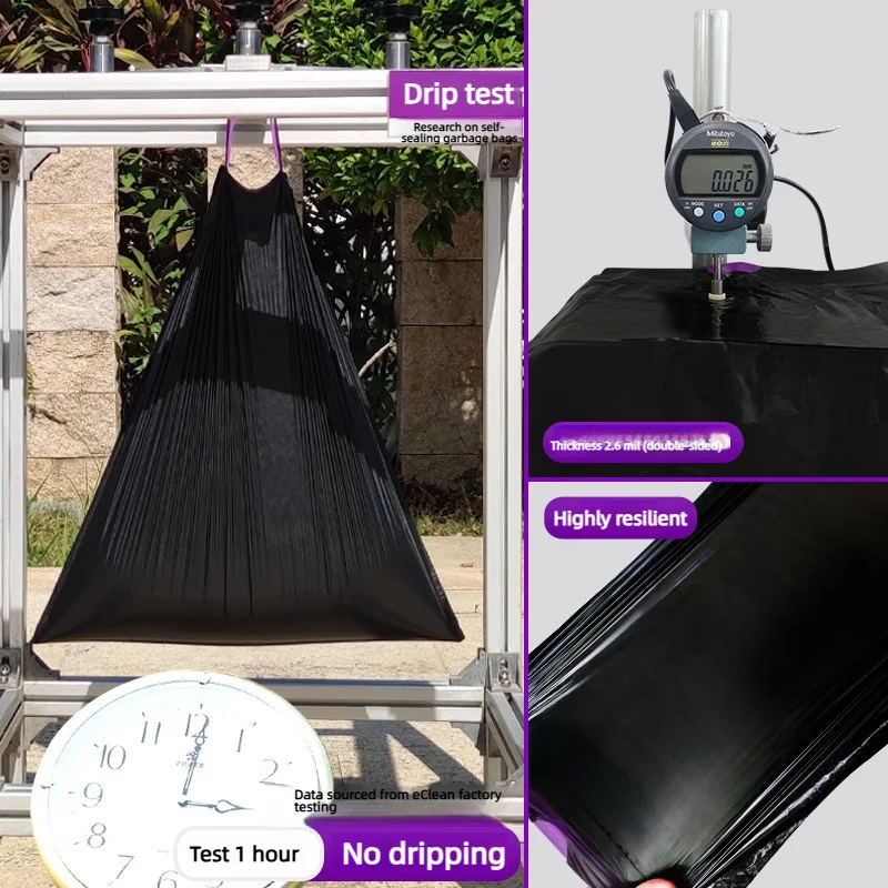 Drawstring Garbage Bags Thickened Disposable Trash Bags For Kitchen Home