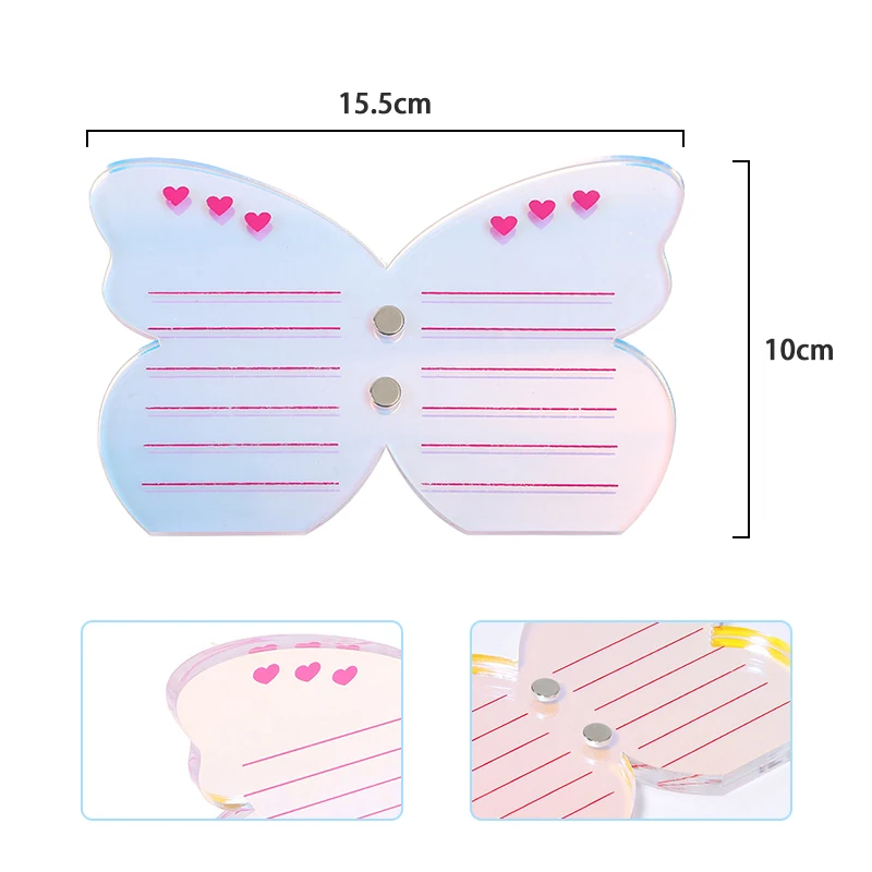 1PCS อะคริลิค Eyelash EXTENSION ผู้ถือผีเสื้ออะคริลิคขนตาปลอม Organizer สําหรับ False Lash จอแสดงผลพาเลทแต่งหน้าเครื่องมือ