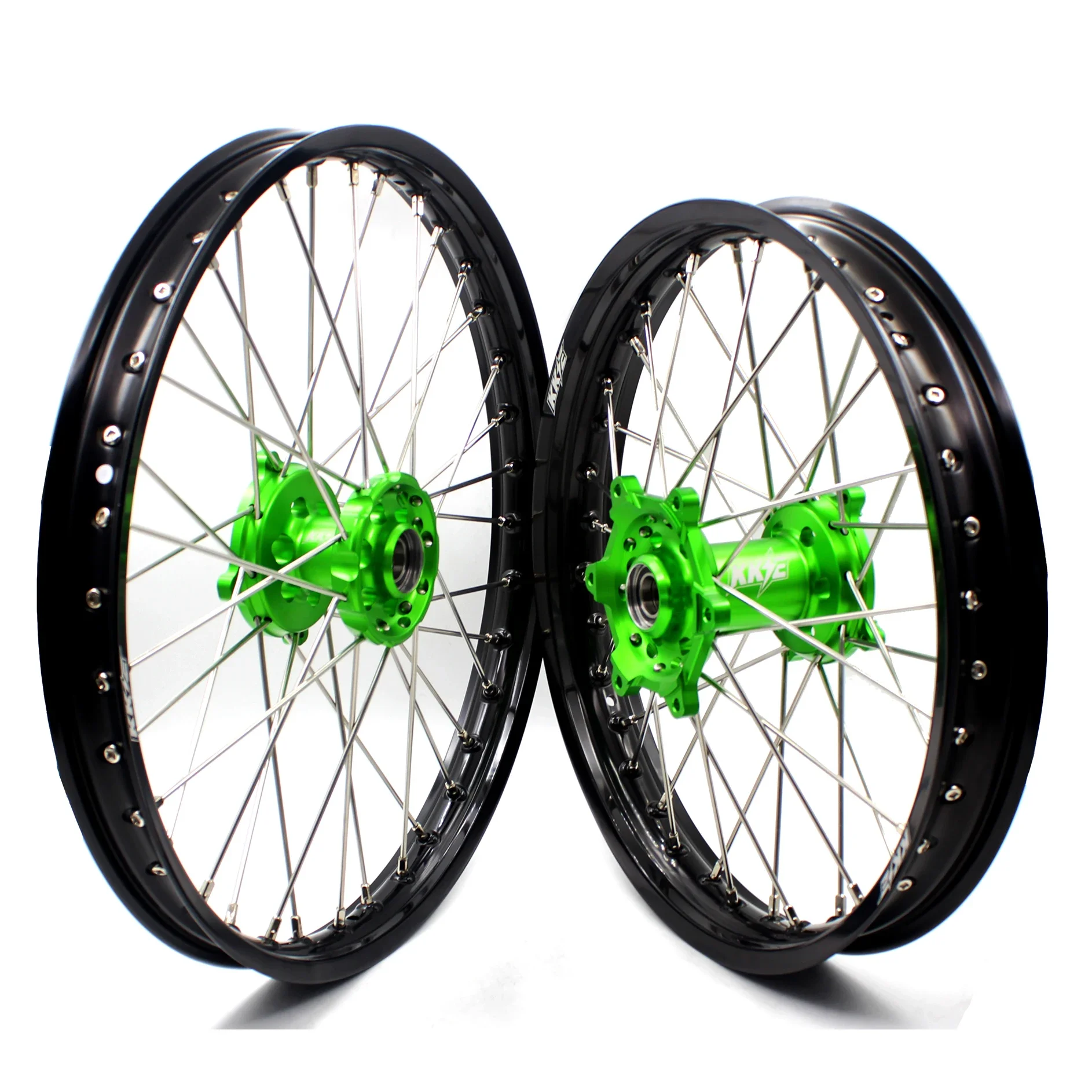 

【2025】 19inch Motocross Wheels Rims Set For KAWASAKI KX250F KX450F 2006-2023 KX125/250 2006-2007 Alloy Hub