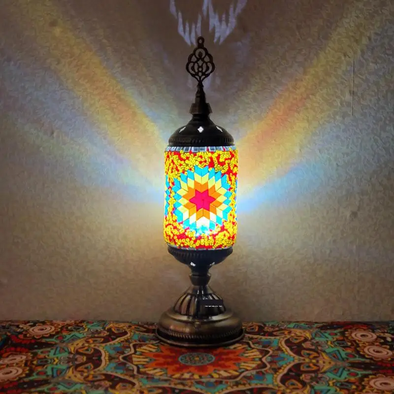 Plug-in Moroccan Table Lamp Romantic Gift Turkish Style Decorative Table Lamp Children's Room Lighting