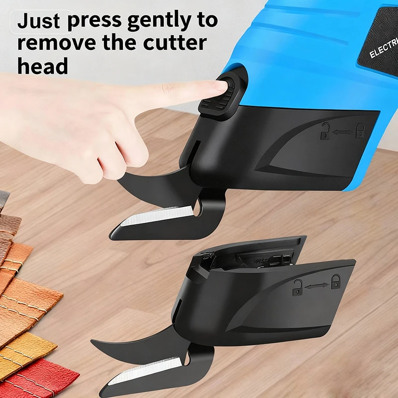 Handheld Cordless Electric Scissors for Cutting Rechargeable Battery Fabric Carpet Soft Leather Cardboard Cutter