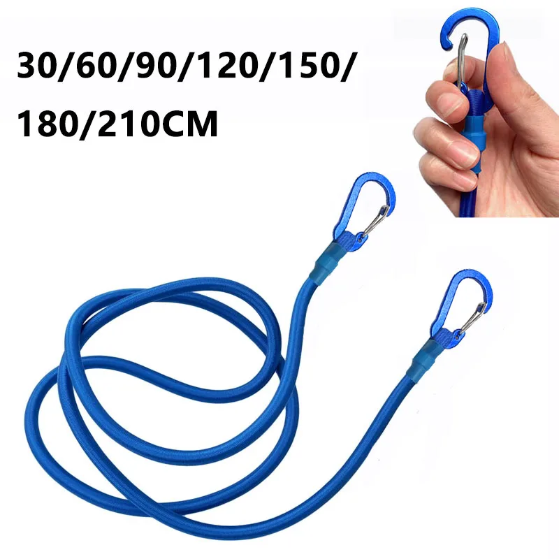 8mm Heavy Duty Elastic Rope 7 Types of Elastic Straps Hiking Hooks Luggage Packing Ropes Camping Accessories