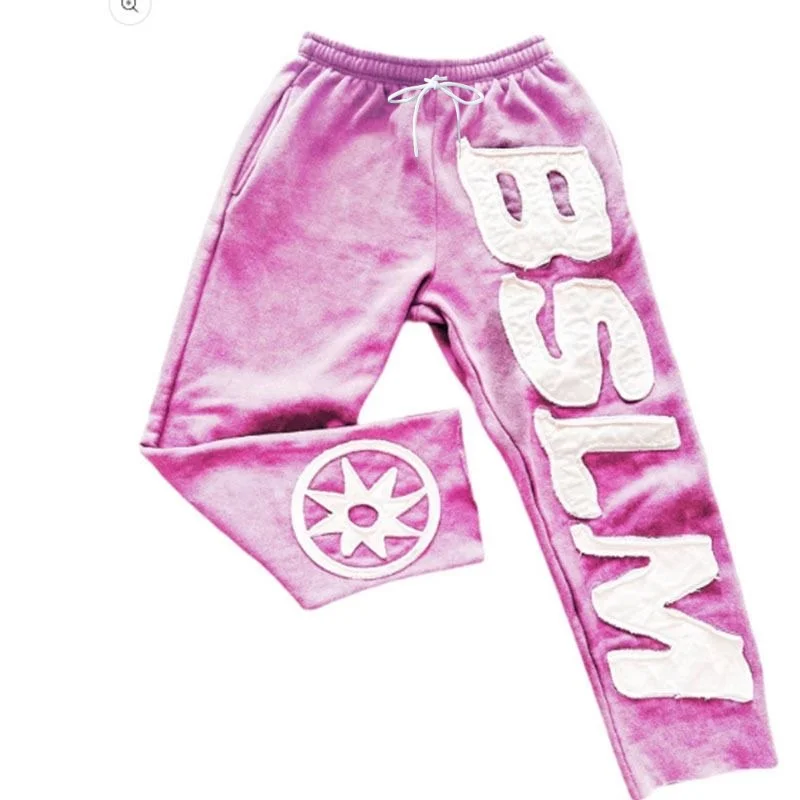 2026 Sommer Neue Amerikanische Mode Streetwear Herrenhosen Paar Elastischer Bund Sportbekleidung Erwachsene Kinder Locker Lässige Damenhosen – Detail 9