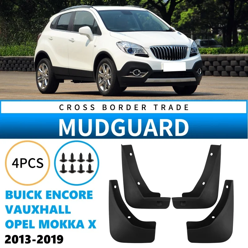 Für Opel Mokka X Vauxhall Buick Encore 2013–2019, Schmutzfänger, Spritzschutz vorne und hinten, Set, Schmutzfänger, Kotflügel 2014 2015 2016 2017