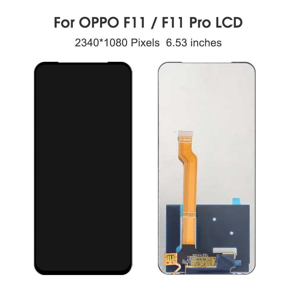 6.53\'\' Original For OPPO F11 F 11 LCD CPH1913 Display Screen Touch +Frame Digitizer Assembly For OPPO F11 pro CPH1969 Display