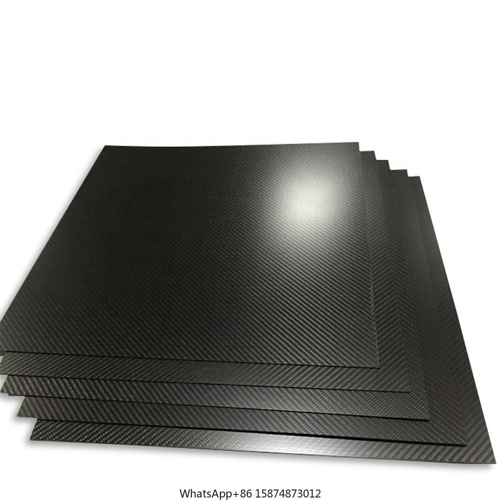 1pcs 400*400*1.5mm 3K  pure carbon fiber d carbon fiber sheet