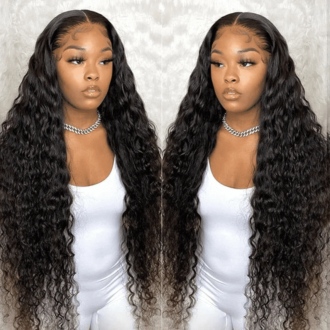 13x4 Deep Wave Lace Front Wigs Human Hair 180 Density Water Wave Frontal Wigs transparent Lace 30 Inch Curly Wigs for Women Remy