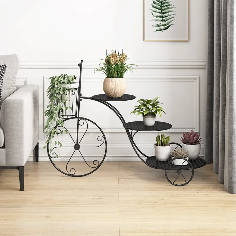 Flower rack living room floor-to-ceiling light luxury plant rack simple green dill rack indoor balcony shelf creative flower pot