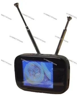 Retro Mini Touch Screen TV Television Watch Dollhouse Scene Model Miniature TV Model Toys Kitchen Furniture Customizable Content