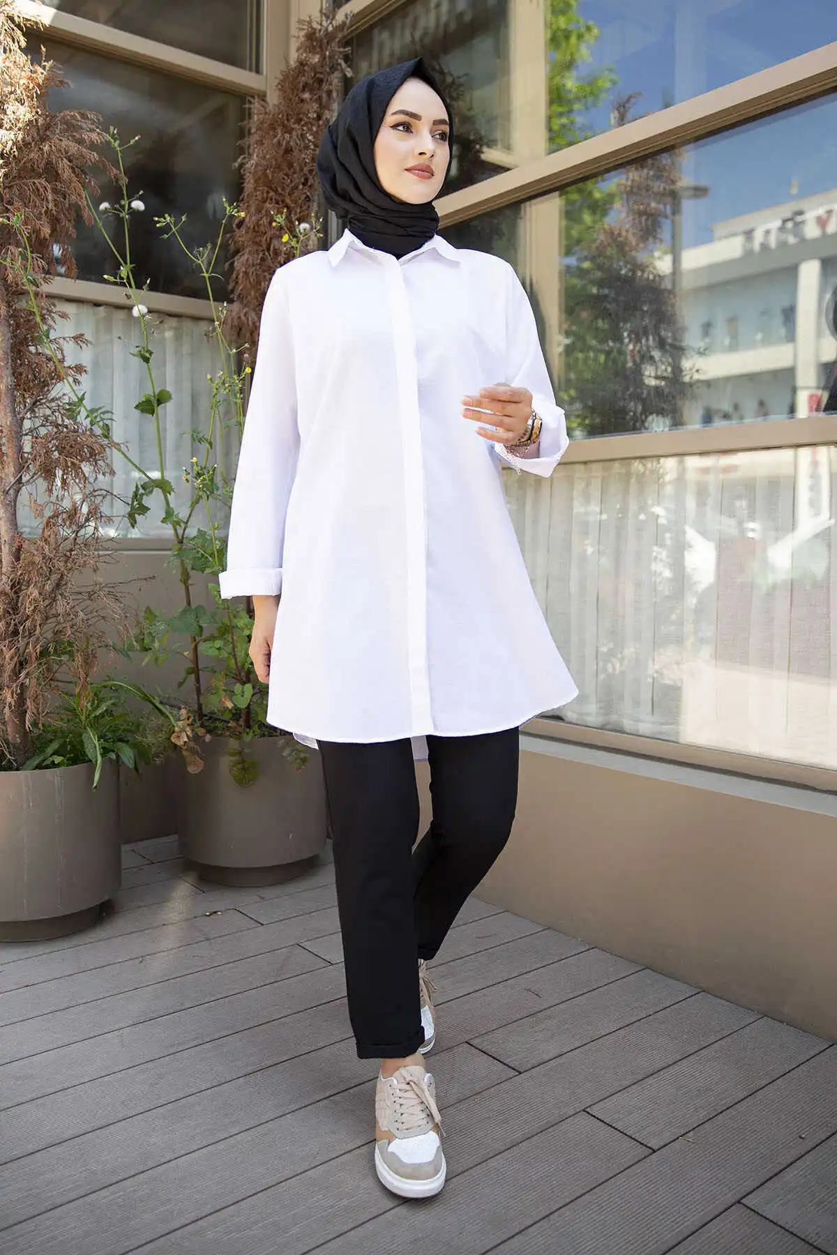 Boyfriend Shirt MD-White