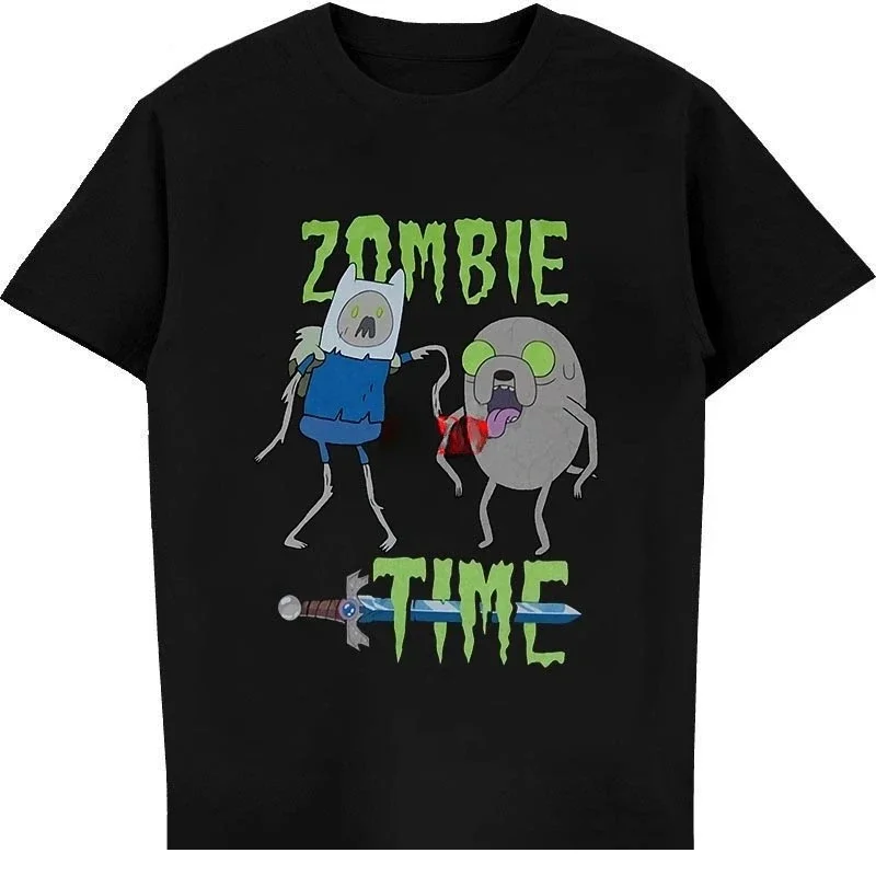 

Adventure Zombie Time T-Shirt Fun T-Shirt Creative Pattern Unique Design Women's Clothing Casual Cute Clothing Aesthetic Y2K