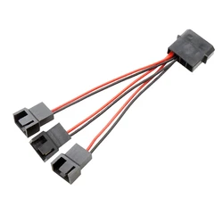 4Pin Molex to Fan Power Splitter Cable 4-Pin IDE to 3 4 4Pin Fan Connector