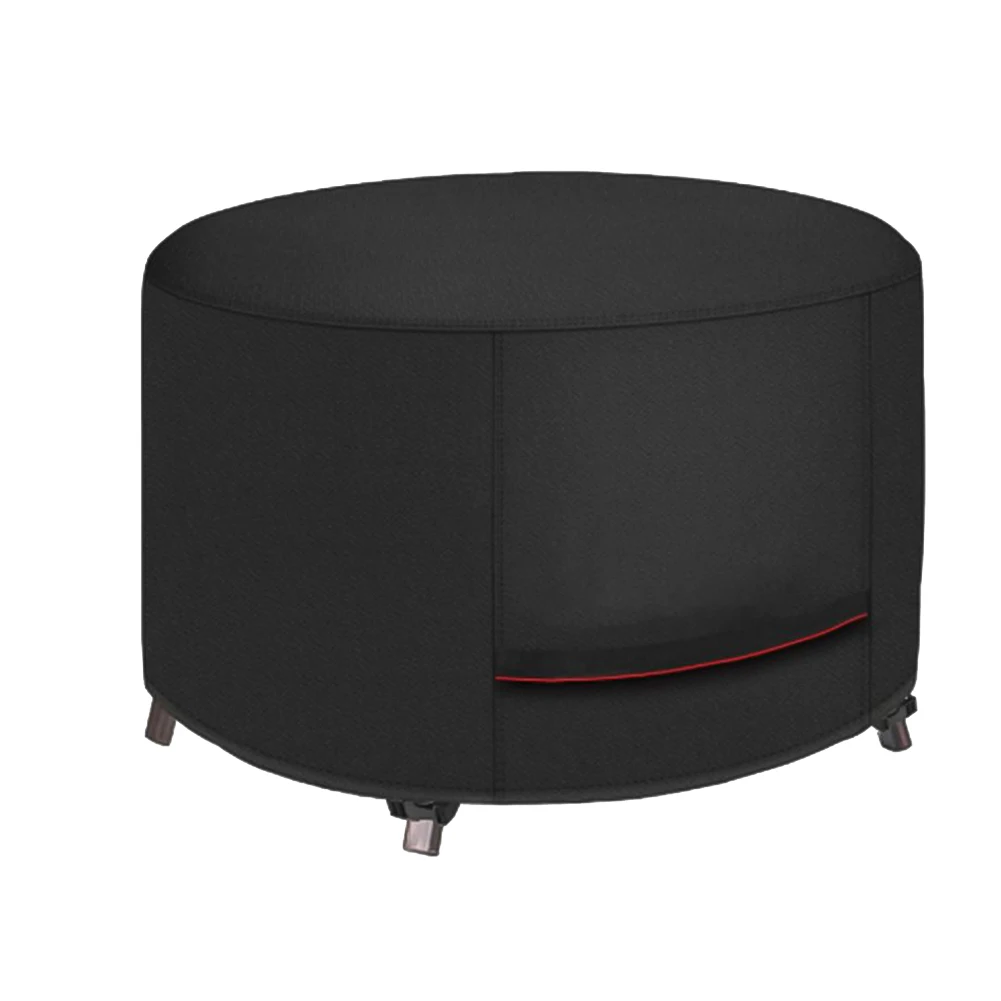 Round FirePit Cover - 50x50x24 Inch, Weatherproof Protection Garden Furniture Tabletop Fire -Pit Stones Dust Proof Cover