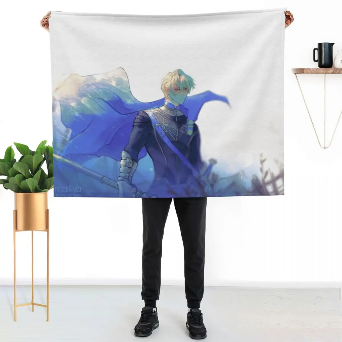 

Dimitri - Fire emblem Throw Blanket Stylish Decor Blanket Gift for Friends Roommate