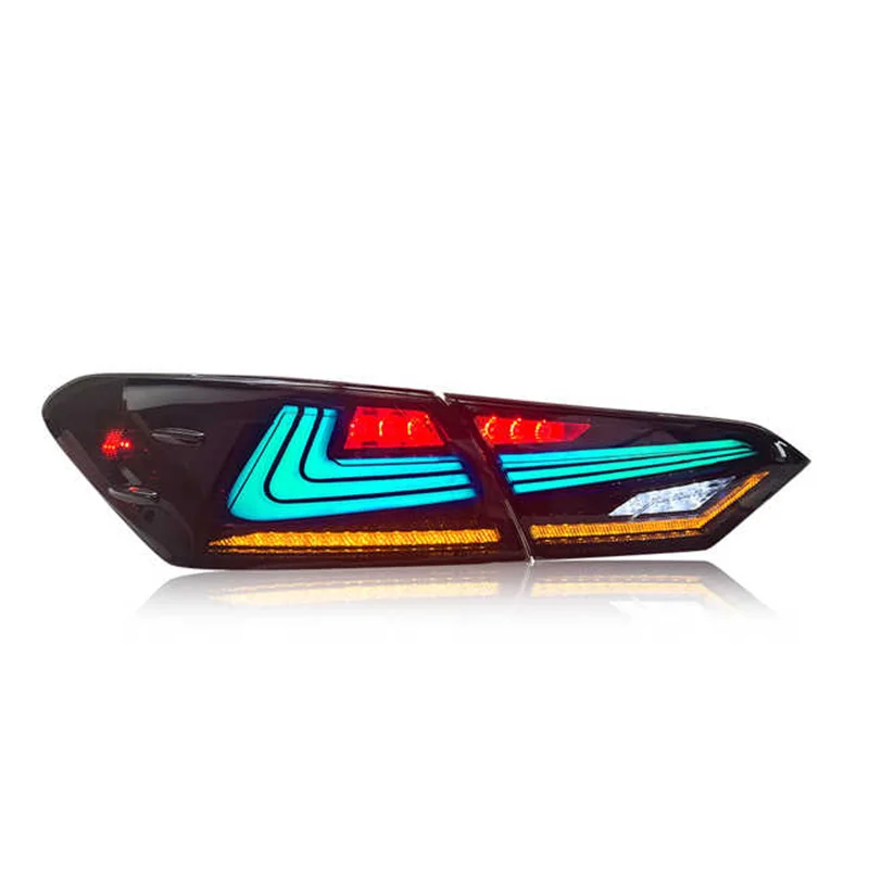 RGB Style LED Tail Light for Camry 2018 2019 2020 2021 2022 Rear Back Bumper Lamp