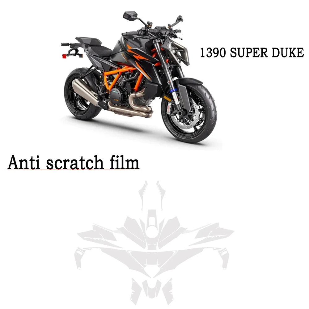 

Невидимая защитная пленка из ТПУ для мотоцикла 1390 Super Duke R PPF Защита от царапин аксессуары 1390 SUPER DUKE R