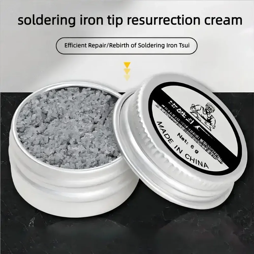 Soldering Iron Tip Refresher Non-stick Tin Solder Cream Clean Paste Oxide Head Resurrection Paste Enhances Welding Efficiency