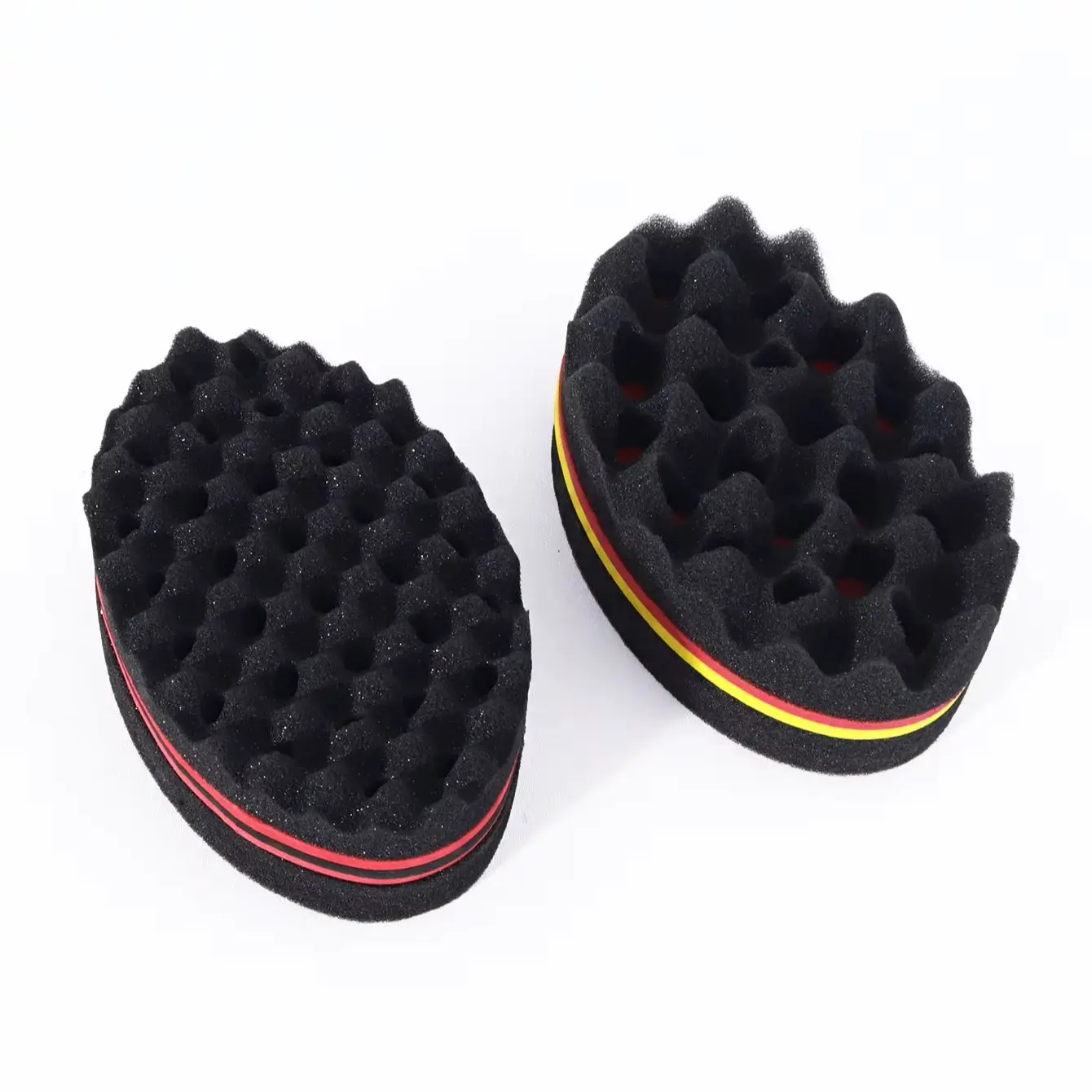 قطعتان من إسفنجة العناية بالتجعيد الأفريقية، مناسبة لتصفيف الشعر الطبيعي والمجعد الأفريقي الخاص بشعر مستعار حقيقي #3