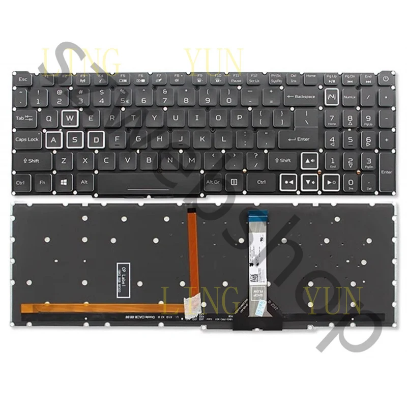 

Клавиатура Z US для Acer Predator Helios 300 PH315-53 PH315-54 PH317-54 с RGB-подсветкой