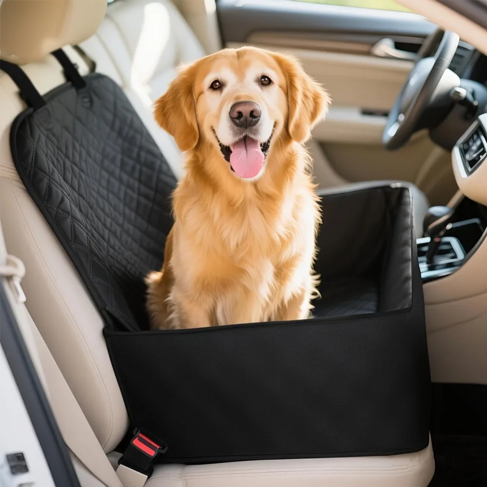 

Universal Pet Dog Car Seat Cushion Full Coverage Anti Dirt Protector Adjustable Strap Design All Season Travel Mat SUV Sedan