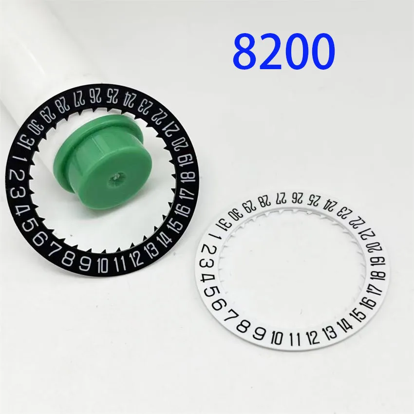 Watch Movement Accessories Brand New 8200 8215 Movement Calendar 8200 Six O'clock Black/White Calendar disk
