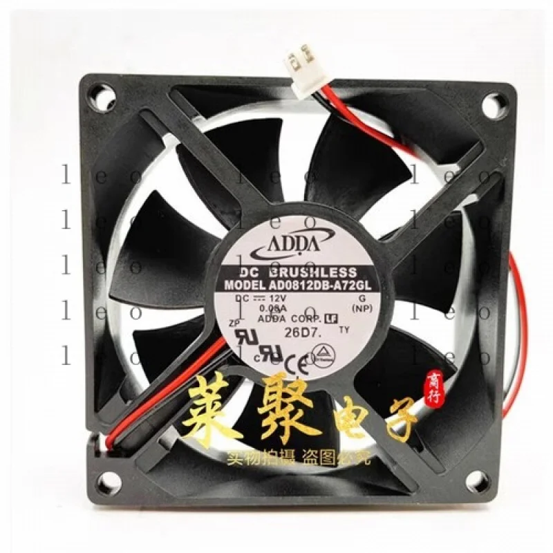 

CC for ADDA AD0812DB-A72GL 8025 DC12V 0.08A 8CM 2-Wire Silent Cooling Fan
