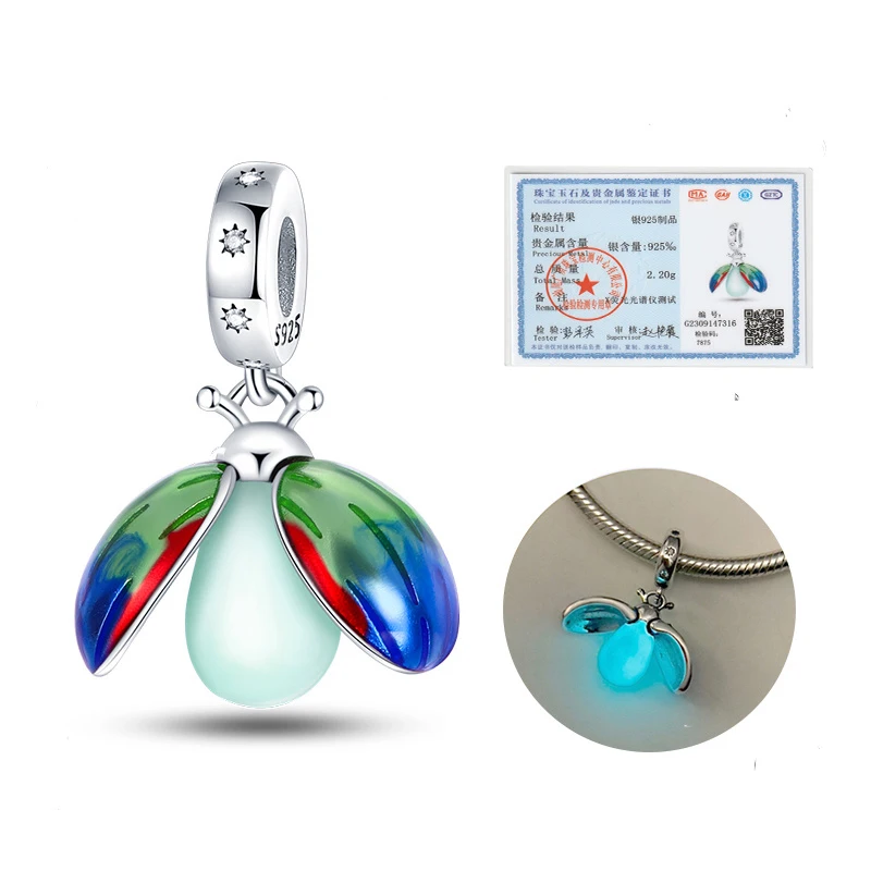 Hot 925 Silver Golden Ladybug Charm Beads Fit 3mm Bracelet Bangle Necklace For Women Pendant Luxury DIY Jewelry Making Fine Gift