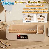 Midea Ultrasonic Glasses Cleaning Machine Screen Display Ultrasound Jewelry Denture Cleaner High Frequency Ultrasonic Upgraded
