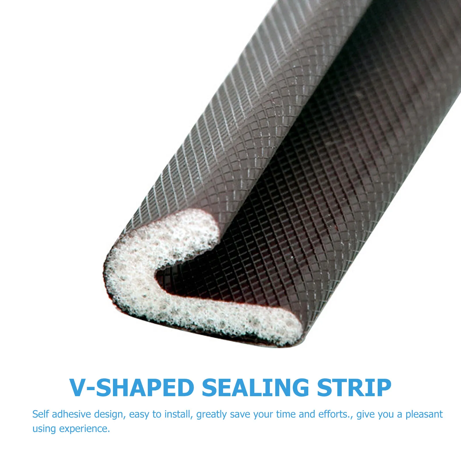 

6 Meters Door Seal Strip Self-Adhesive Weatherproof Pu Foam Tape For Window Door Frame Insulation Sealing