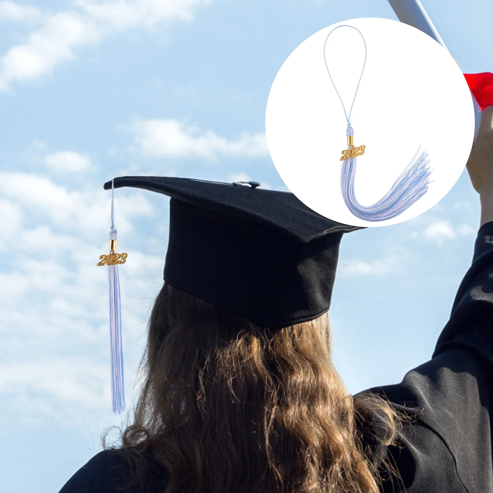 

2023 Graduation Tassel Decoration Durable Hat Tassels Cap Decorations for Gown Caps Lightweight Polyester Doctoral Tassels Charm