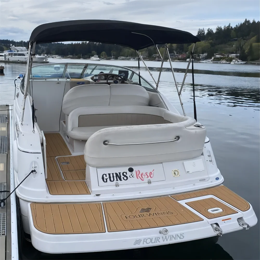 2004 Four Winns 248 Vista Swim Platform Cockpit Mat Bow Boat EVA Foam Teak Floor Pad SeaDek MarineMat Style Self Adhesive ZS