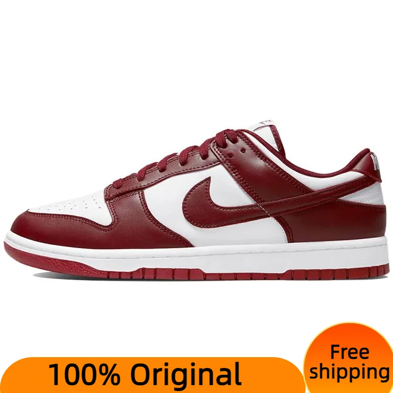 Nike Dunk Low 'Team Red' Sneakers shoes With Original Box