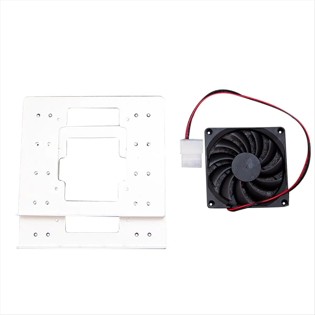 A14M 4x3.5 HDD Bracket for PC Case Mechanical Hard Disk Holder with Fan Cooling Stackable Expansion Fits 4 HDDs B