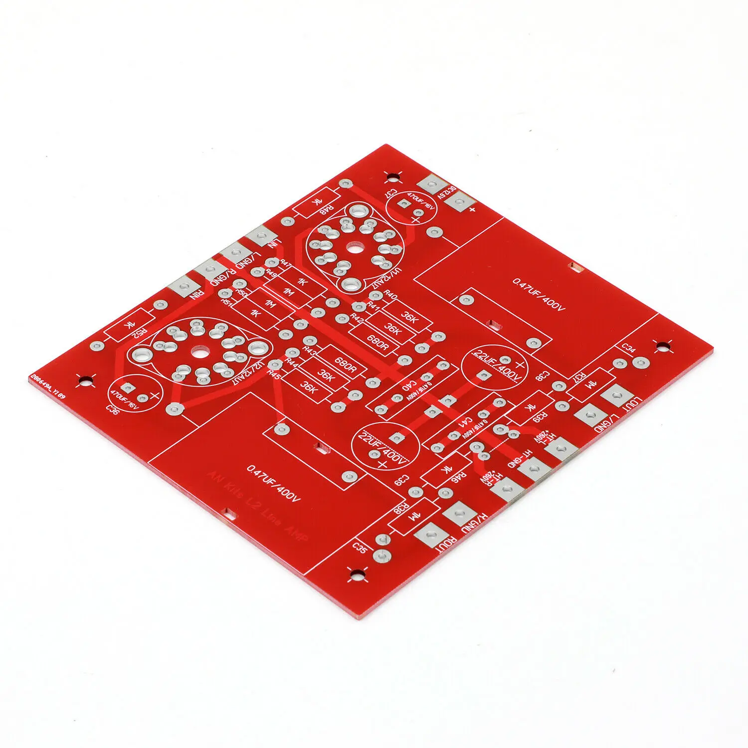 Стерео 12AU7 (ECC82) трубчатая предусилитель, печатная плата + плата блока питания, неизолированная печатная плата