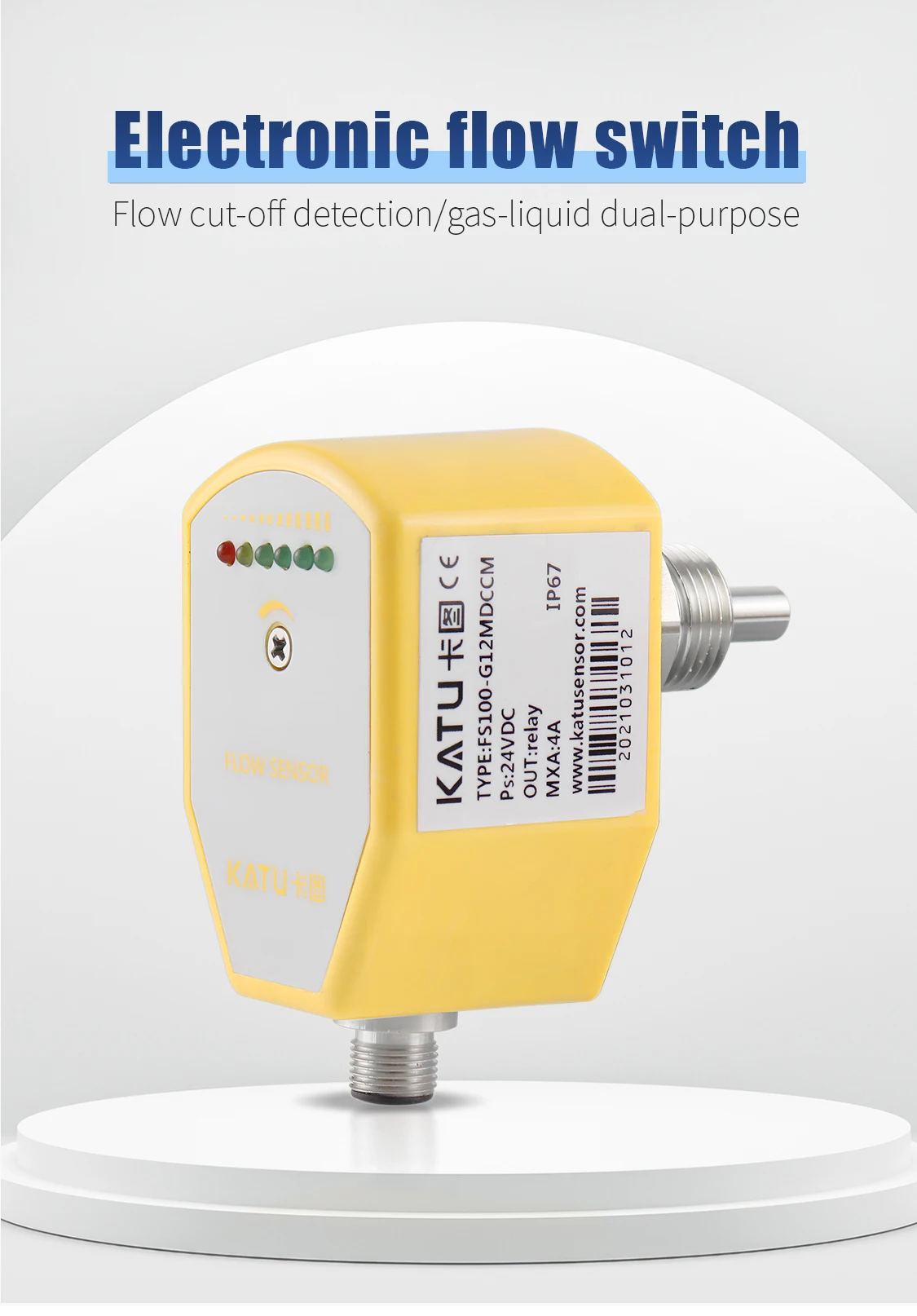 Factory Sales Hydraulic System Pneumatic Hydraulic Dual Threaded Hot Water Flow Switch