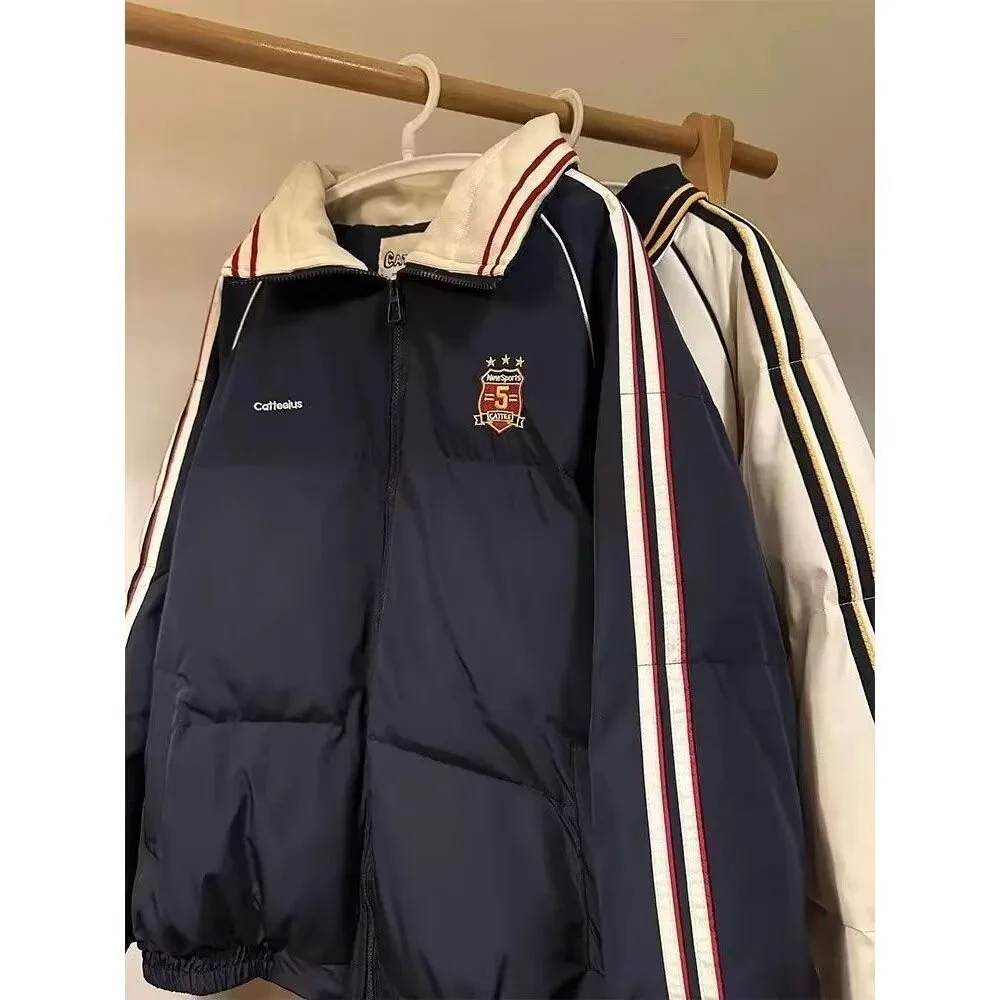 

Women's Thiened Oversized down Cotton Jaet ort Sle 250 Pou New 2025 Korean Sle Loose Cotton Coat Outerwear