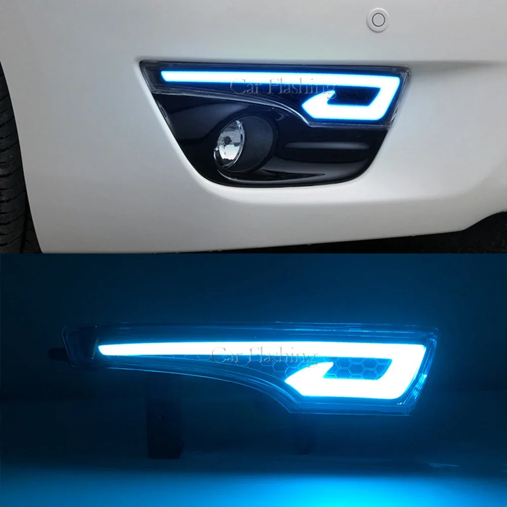 Novo! Carro DRL luzes diurnas, tampa da lâmpada de nevoeiro com sinal de giro, luz do dia para Nissan Altima Teana 2013, 2014, 2015, 2016