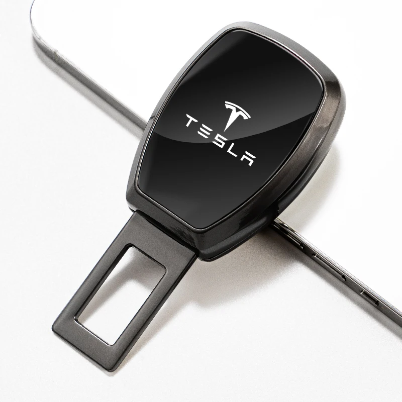 Car Seatbelt Plug Lock Extender Adjustable Auto Seat Belt Extension For Tesla Model-3 Model-S Model-X Model-Y Cybertruck SpaceX