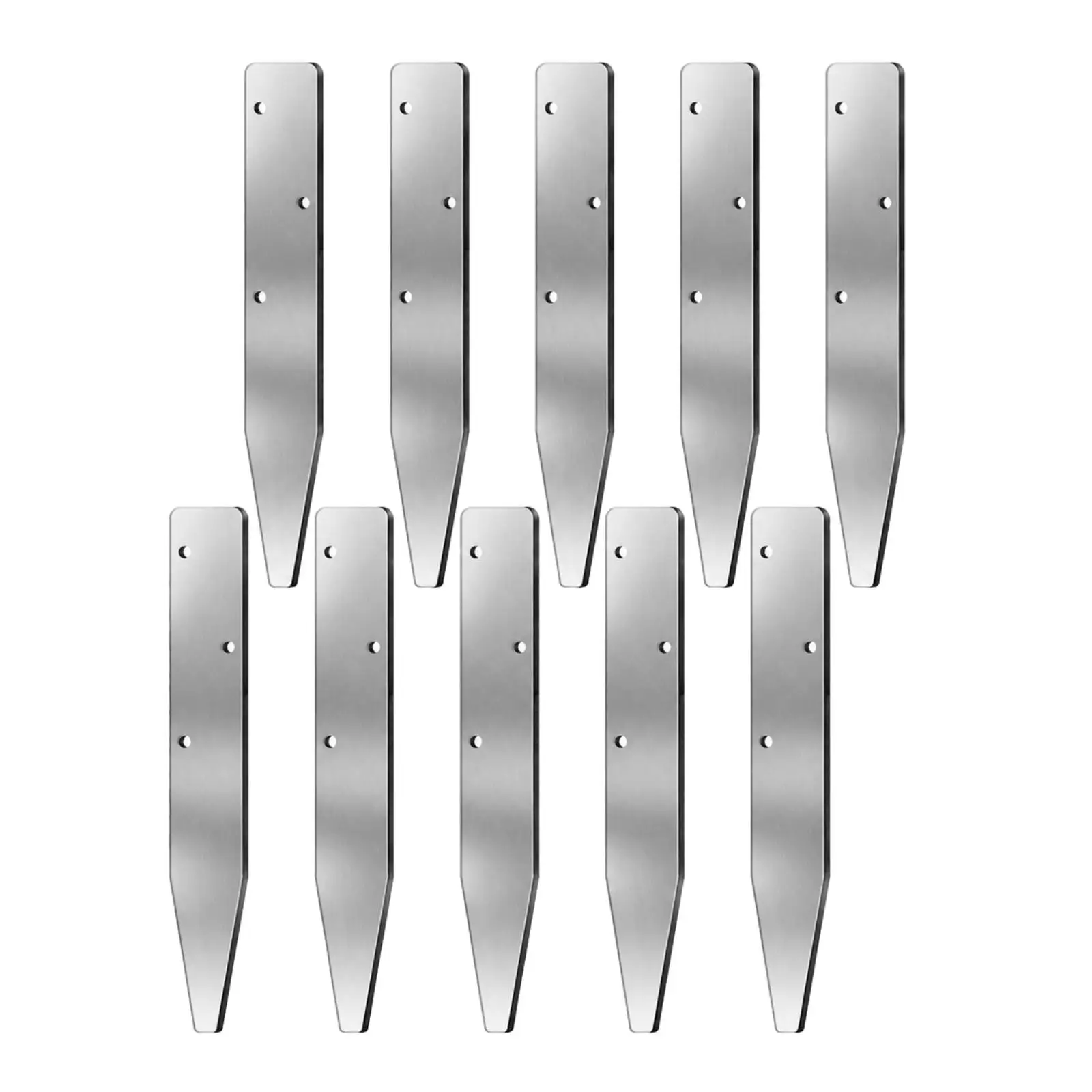 10 Pieces Concrete Formwork Stake Heavy-Duty Steel Shuttering Stake with Pre-Drilled Holes Sturdy Concrete Form Stakes for