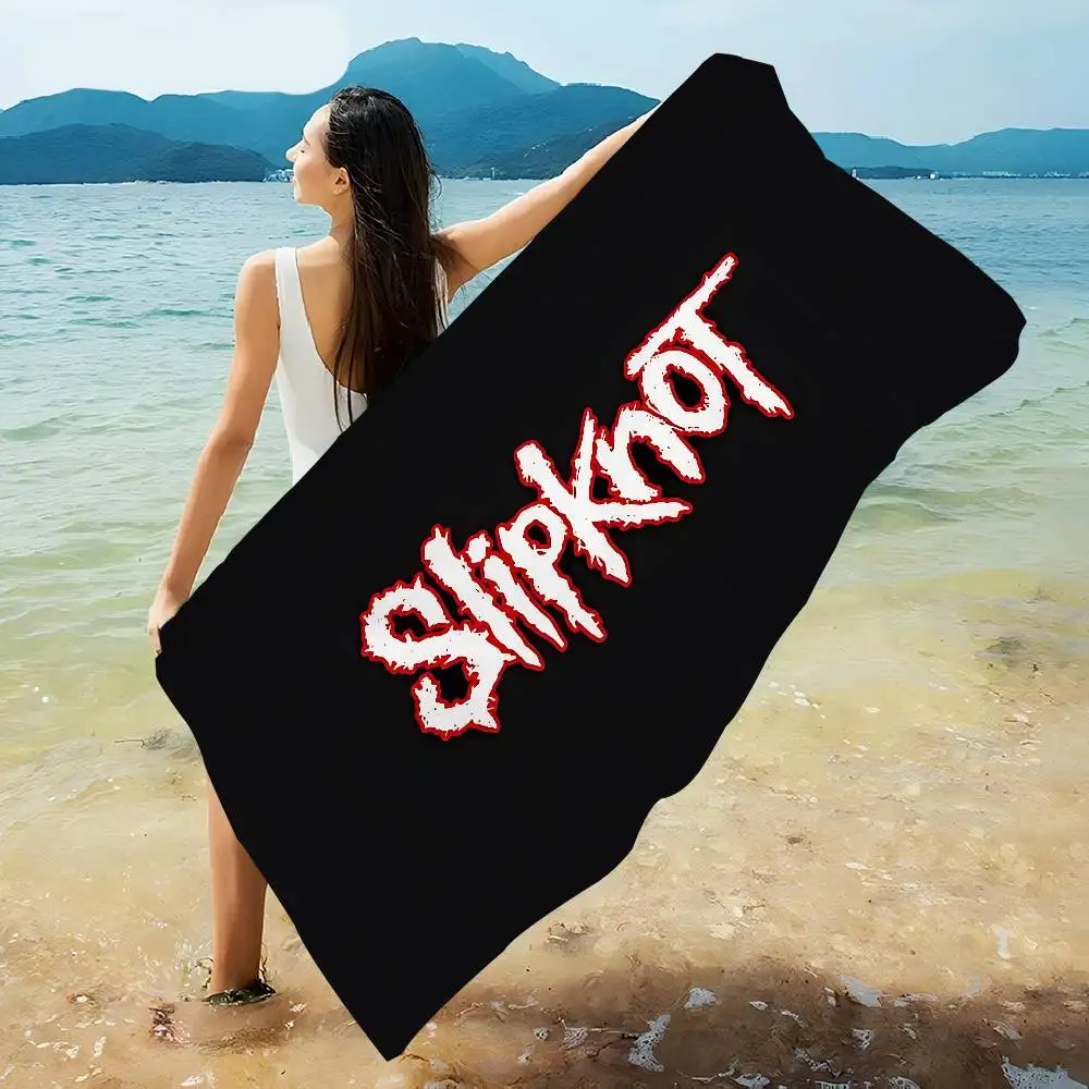 Band S-slipknot Music Microfiber Printed Beach Towel Mountain Climbing Yoga Beach Swimming Running Absorbent Soft Towel
