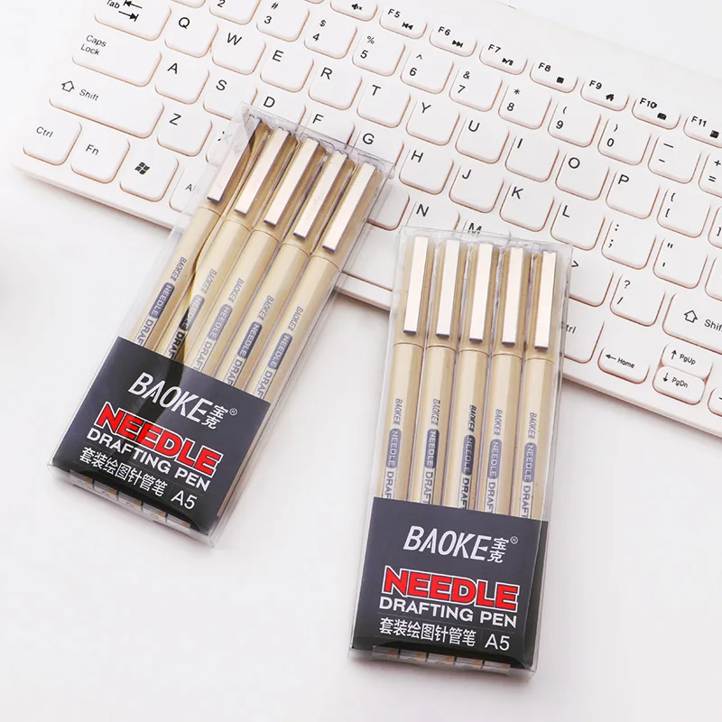 BAOKE A5 Nadel-Zeichenstift-Set, 5-teilig
