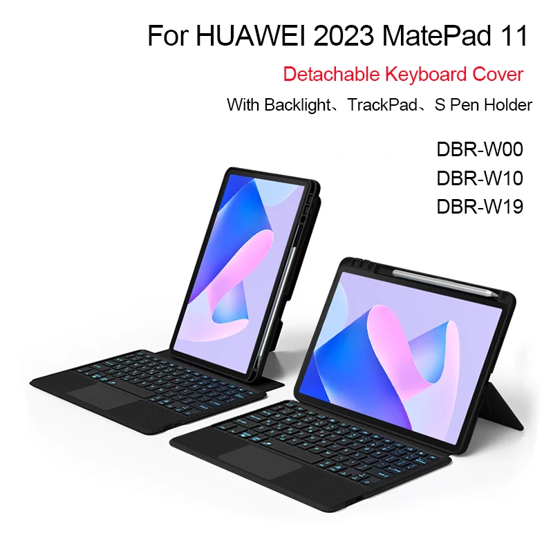 

Smart Magic Keyboard For HUAWEI MatePad 11 inch 2023 DBR-W00 W10 W19 Tablet Case TouchPad Backlight Separable Cover Russian