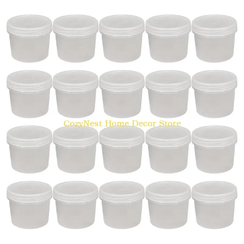 

92MF Leakproof Microwaveable Snacks Cups With Secure Lids For Cake Jelly And Preservation Puddings Cup