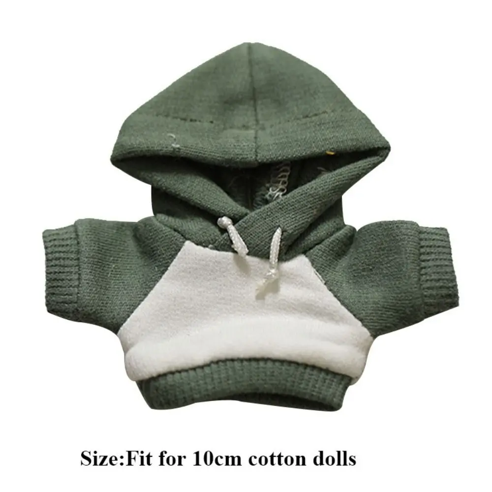 Sweats à capuche décontractés faits à la main pour poupées en coton, tenues de sweat-shirt mignonnes, jouets pour enfants, vêtements de mode, 13 couleurs, 10cm, haute qualité