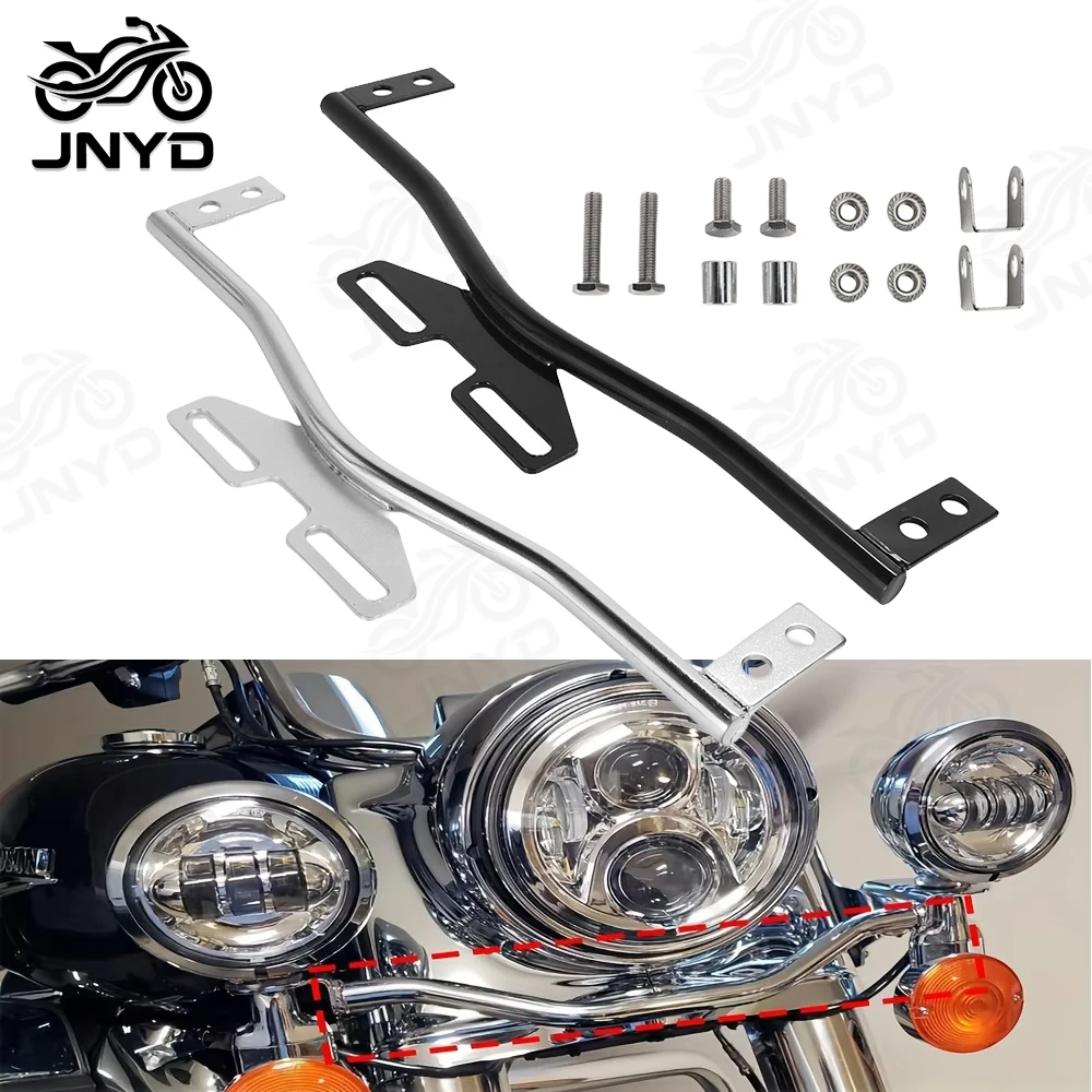 JNYD Motorcycle Headlights Bracket LED Spotlight Mount Bar Driving Fog Passing Turn Signals Light Holder Clamp For Harley