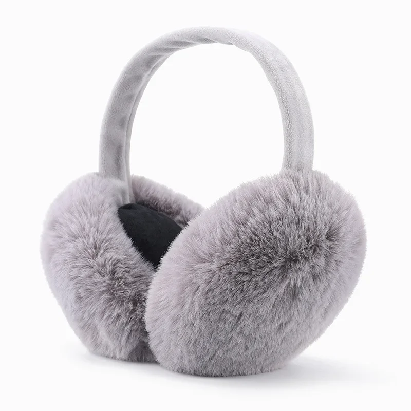 1PC Winter Warm Earmuffs Cute Plush Fur Headphones Fashion Unisex Ear Warmer Solid Color Girls Headband Ear Muff Ear Cover