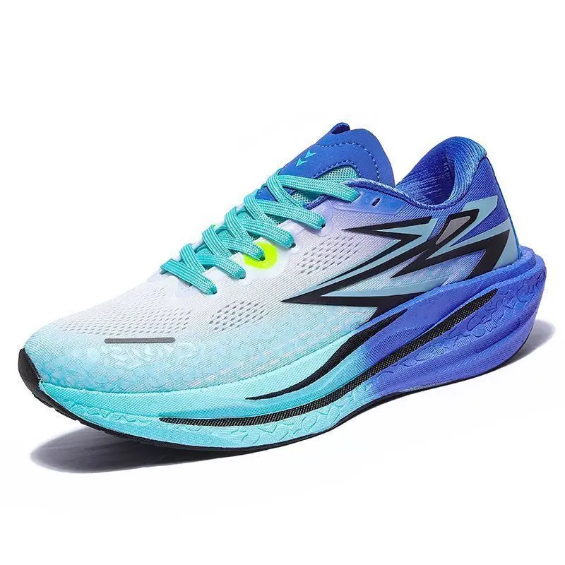 

Мужские кроссовки для марафона с карбоновой пластиной, специализированные спортивные дышащие легкие женские удобные кроссовки Chunta для бега