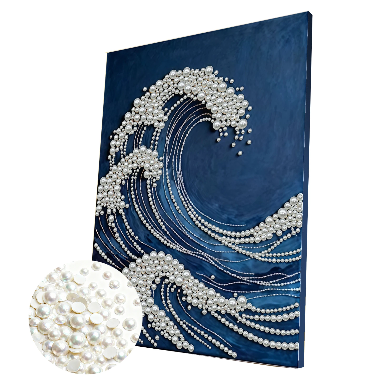 

Наборы для творчества Waves DIY: Жемчужные картины для взрослых, декор для дома, настенные картины из жемчужных бусин, художественные поделки с рамкой 30x40 см