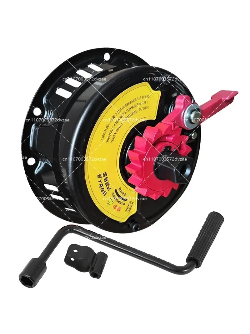 Hand-Cranked Engine  Tiller Sprayer Water Pump Generator 168/170F No-Pull Starter with New Iron Case for Outdoor Power Equipment